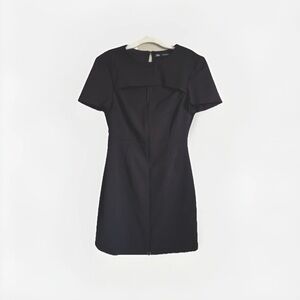 Zara Black Short Sleeve Mini Dress